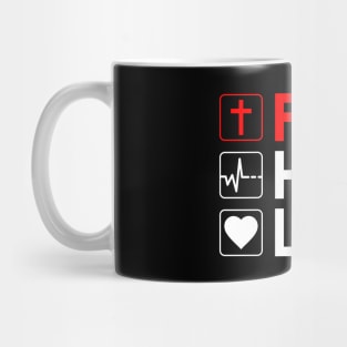 Faith Hope Love Mug